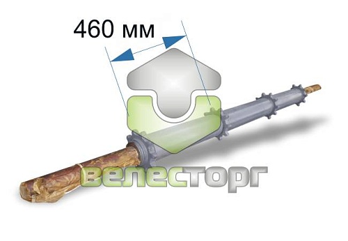 Вал верхний наклонной камеры (460-320-460) КЗК-12-1803300