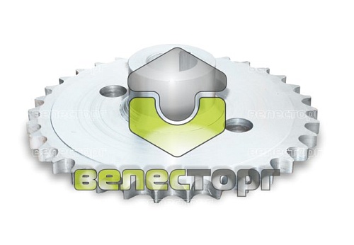 Звездочка шнека (c.о., Z=34, t=44.45, 28-A1) ИСРК-12.15.00.000