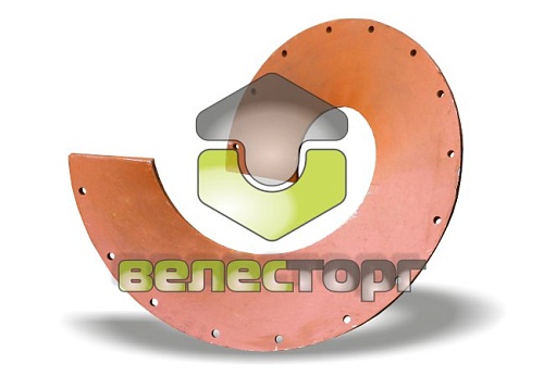 Виток шнека левый ШСЛ480х400х12-219