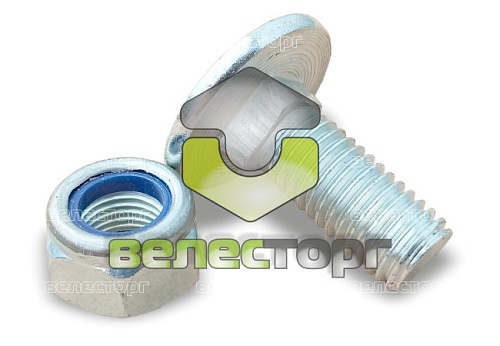 Болт с гайкой (М12х30-F5 DIN603) 3011806